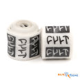 Фото товара «BMX Ободная лента Cult Stack Logo (черный / белый)»